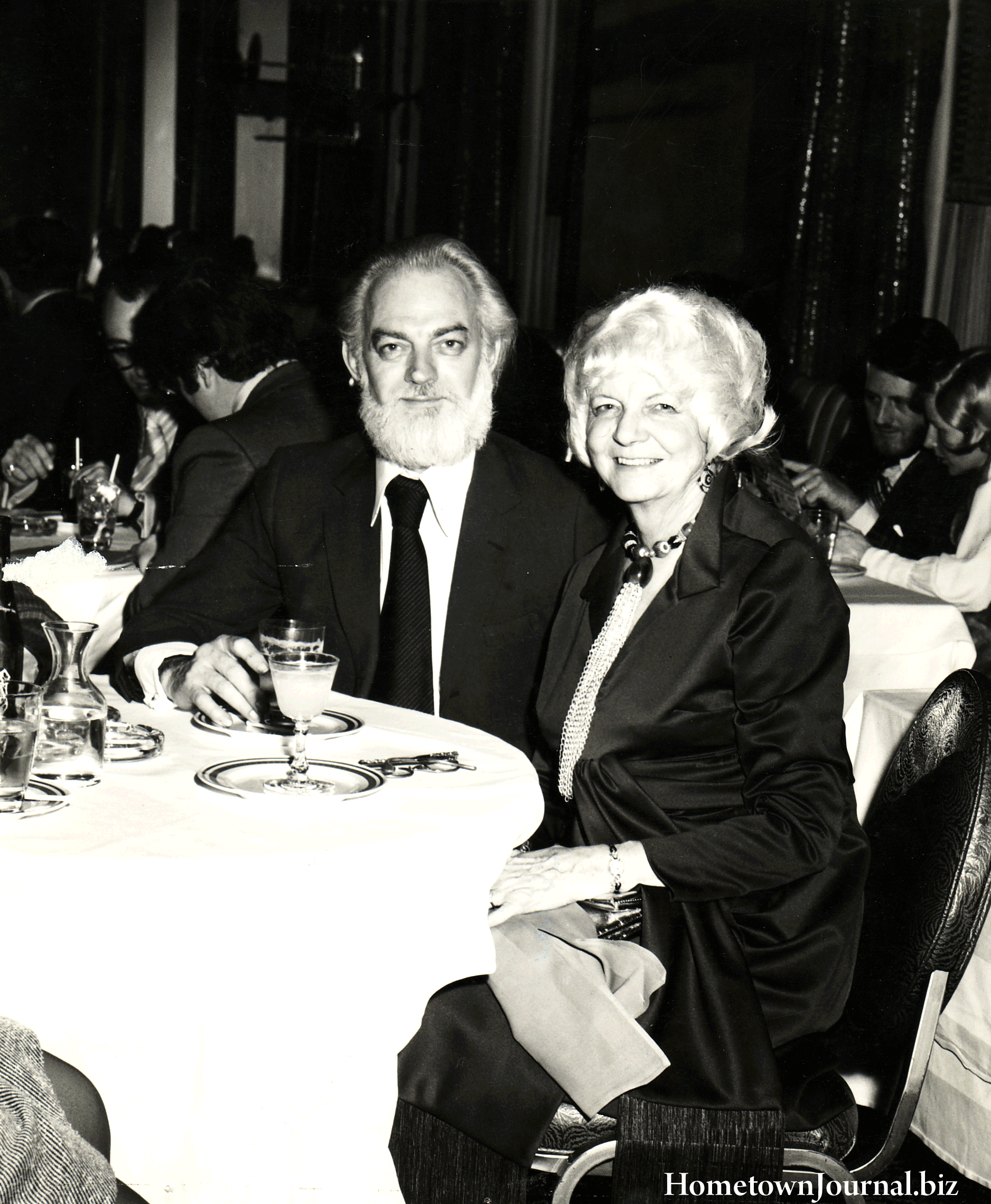 Paul Jenkins and his mother, Nadyne Herrick, enjoy a dinner together in this undated photo.