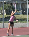 Struthers Lady Cats Tennis Practice
