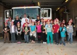 Elementary school visits Struthers fire station